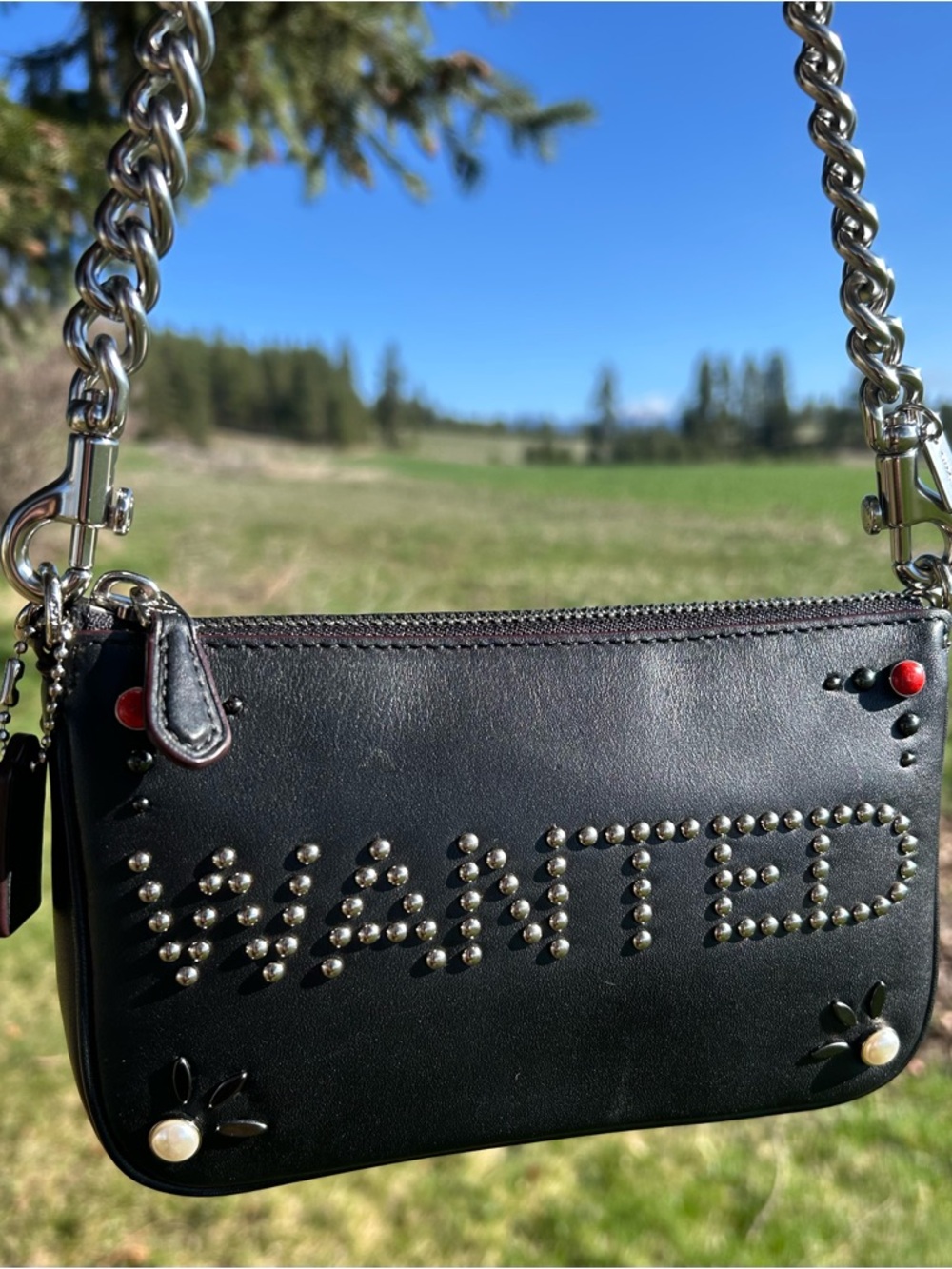 COACH Nolita “WANTED” Western Rivets Demi Shoulder Bag - Picture 14 of 14